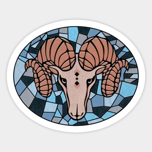 Aries mosaic Sticker